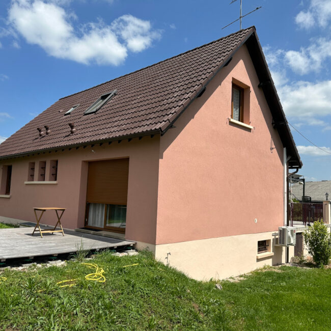 Chantier de peinture à Avallon