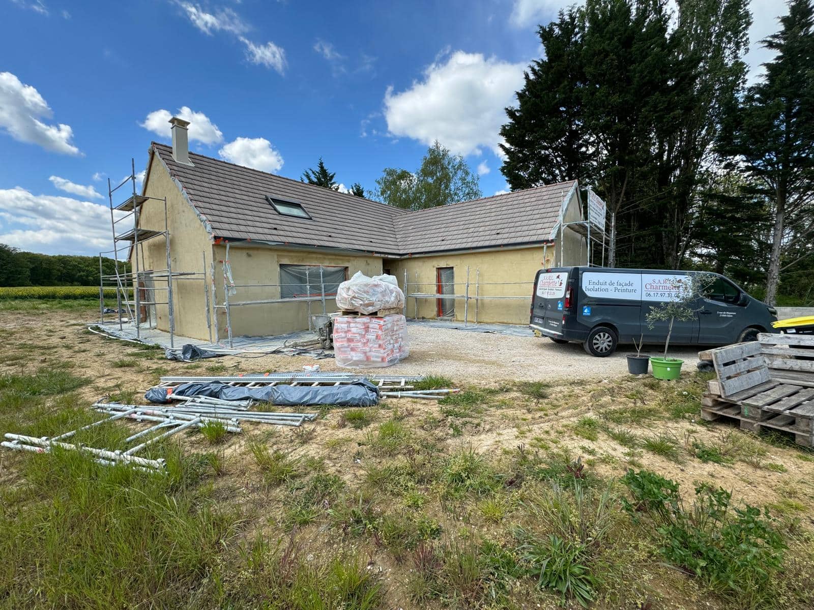 Ravalement de façade à Saint-Nicolas-lès-Cîteaux