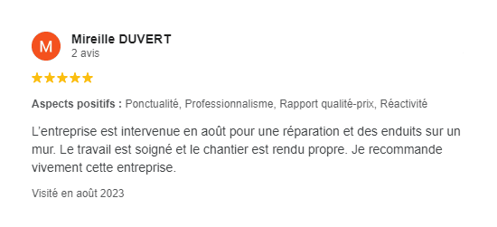 Avis client Charmette