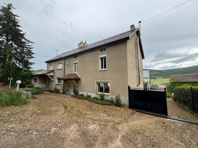 Ravalement de facade en enduit à la chaux